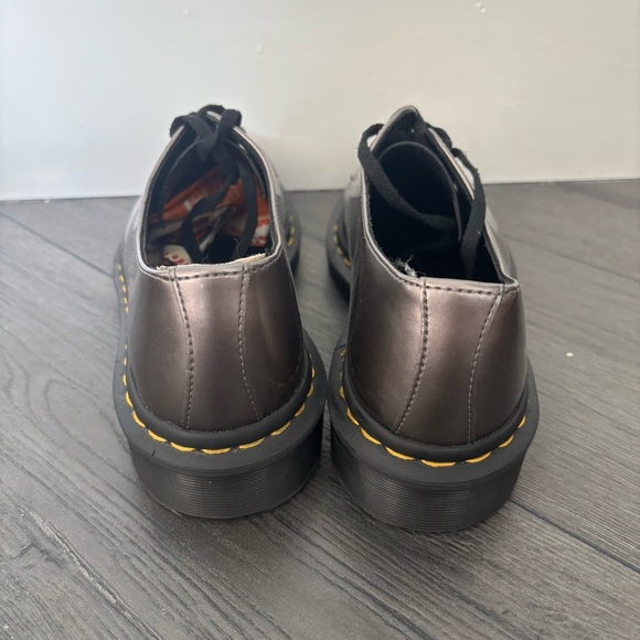 Doc Martens Oxford Boots Enamel Eye Pewter Size 8 Dupree The Original